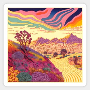 Pretty Colorful Desert Sticker